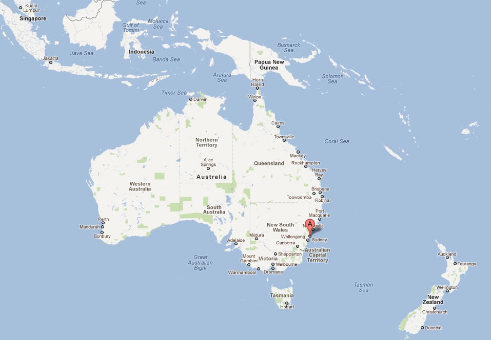 Sydney Plan Et Image Satellite